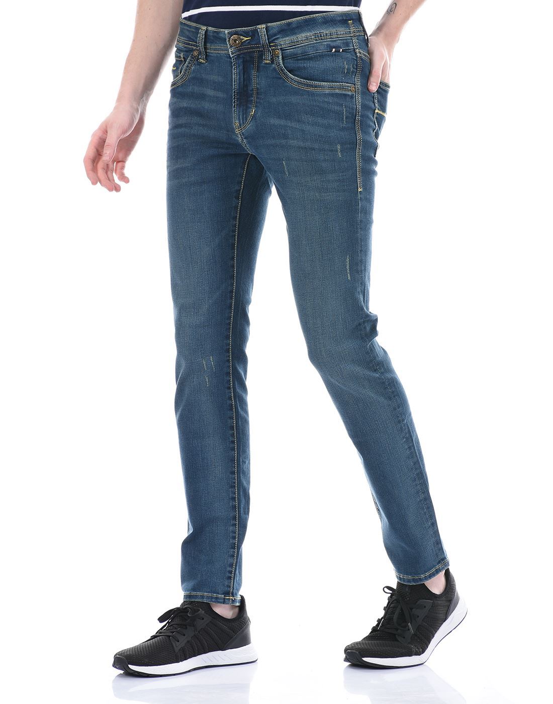 Flying Machine Men Casual Wear Blue Jeans